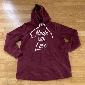 NWOT Motherhood Maternity L Made With Love Sweatshirt